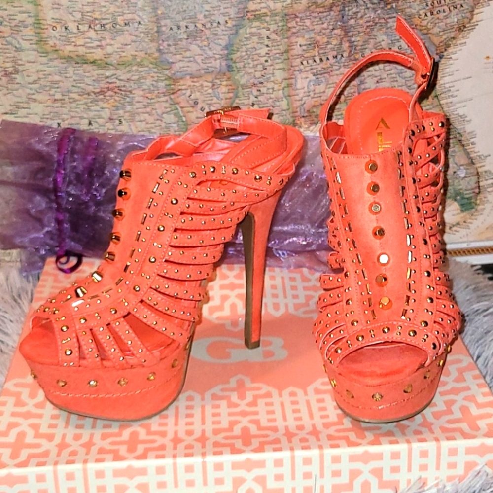 Studded High Heels